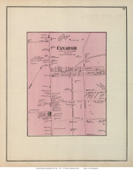 Canarsie Village - Flatlands, New York 1873 Old Town Map Reprint - Kings Co. (LI)