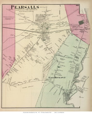 Pearsalls Village - Hempstead, New York 1873 Old Town Map Reprint - Queens Co. (LI)