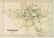 Hempstead Village, New York 1873 Old Town Map Reprint - Queens Co. (LI)