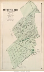 Richmond Hill - Jamaica, New York 1873 Old Town Map Reprint - Queens Co. (Suffolk Atlas)