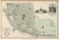 Sea Cliff Grove - Oyster Bay, New York 1873 Old Town Map Reprint - Queens Co. (Suffolk Atlas)