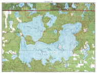 Deer Lake 1996 - Custom USGS Old Topo Map - Minnesota - Grand Rapids Area