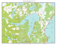 Borden Lake 1970 - Custom USGS Old Topo Map - Minnesota - Mille Lacs Lake Area