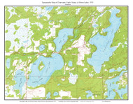 Clearwater, Eagle, Nokay & Heron Lakes 1970 - Custom USGS Old Topo Map - Minnesota - Mille Lacs Lake Area