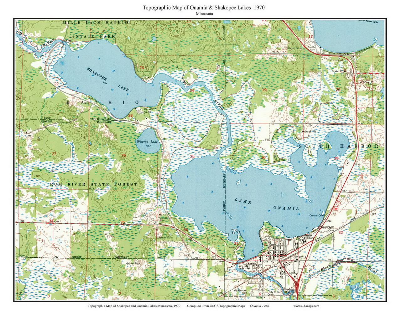 Large Map Of Shakopee