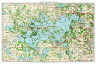 Lake Minnetonka 1958 - Custom USGS Old Topo Map - Minnesota - Lake Minnetonka Area