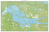 Kabetogama Lake 1968 - Custom USGS Old Topo Map - Minnesota - Voyageurs National Park