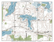 Lake Wilhelm 1991 - Custom USGS Old Topo Map - Minnesota - Lake Wilhelm Area