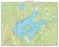 Bear Island Lake 1986 - Custom USGS Old Topo Map - Minnesota - Burntside Lake Area