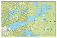 Fall Lake 1986 - Custom USGS Old Topo Map - Minnesota - Burntside Lake Area