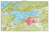 Shagawa Lake 1986 - Custom USGS Old Topo Map - Minnesota - Burntside Lake Area