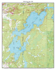 White Iron Lake 1986 - Custom USGS Old Topo Map - Minnesota - Burntside Lake Area