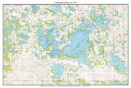 Cormorant Lakes 1975 - Custom USGS Old Topo Map - Minnesota - DTL - North