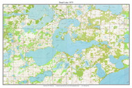 Dead Lake 1975 - Custom USGS Old Topo Map - Minnesota - DTL - North