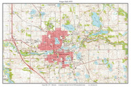 Fergus Falls 1975 - Custom USGS Old Topo Map - Minnesota - DTL - North
