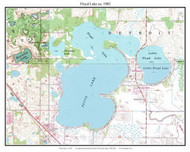 Floyd Lake 1982 - Custom USGS Old Topo Map - Minnesota - DTL - North