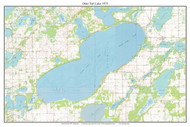 Otter Tail Lake 1975 - Custom USGS Old Topo Map - Minnesota - DTL - North