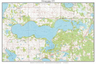 Pelican Lakes 1975 - Custom USGS Old Topo Map - Minnesota - DTL - North