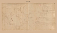 Becket, Massachusetts 1795 Old Town Map Reprint - Roads Place Names  Massachusetts Archives