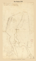 New Bedford, Massachusetts 1795 Old Town Map Reprint - Roads Place Names  Massachusetts Archives