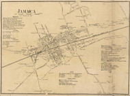 Jamaica Village - Jamaica, New York 1859 Old Town Map Custom Print - Queens Co.