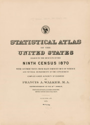 Title Page 1874 - Walker 1870 9th Census Atlas - USA Atlases
