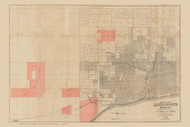 Leavenworth 1887 Ketcheson - Old Map Reprint - Kansas Cities