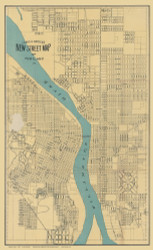 San Jose 1892 Lewis & Dryden - Old Map Reprint - Oregon Cities