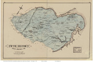 Fifth District - Brooklyn, Wellham's Cross Roads, Timber Neck, Maryland Anne Arundel Co. 1878 Old Map Reprint - Anne Arundel County Atlas