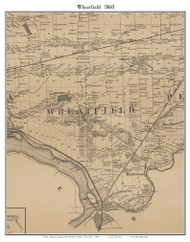 Wheatfield, New York 1860 Old Town Map Custom Print - Niagara Co.