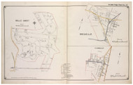 Belle Crest, Melville, and Commack - Huntington, New York 1917 Old Map Reprint - Suffolk Co. North Vol. 1