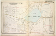 Ronkonkoma - Smithtown, New York 1917 Old Map Reprint - Suffolk Co. North Vol. 1