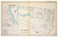 East Patchouge and Great River - Brookhaven-Islip, New York 1915 Old Map Reprint - Suffolk Co. Atlas South Vol. 1