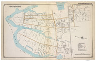 Bayshore (East) - Islip, New York 1915 Old Map Reprint - Suffolk Co. Atlas South Vol. 1