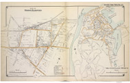 Bridge Hampton and Shelter Island Heights - Southampton, New York 1916 Old Map Reprint - Suffolk Co. Atlas South Vol. 2