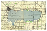 Grand Lake 1944 - Custom USGS Old Topo Map - Ohio