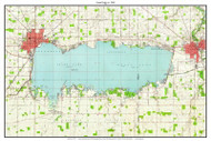 Grand Lake 1960 - Custom USGS Old Topo Map - Ohio