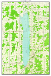 Mosquito Creek Lake 1960 - Custom USGS Old Topo Map - Ohio