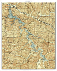 Piedmont Lake 1905 - Custom USGS Old Topo Map - Ohio