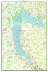 Pymatuning Reservoir 1959 - Custom USGS Old Topo Map - Pennsylvania