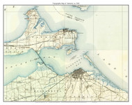 Sandusky 1942 - Custom USGS Old Topo Map - Ohio
