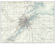 Toledo 1932 - Custom USGS Old Topo Map - Ohio