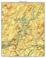 Lake Hopatcong 1905 - Custom USGS Old Topo Map - New Jersey
