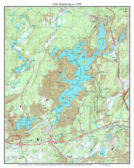 Lake Hopatcong 1995 - Custom USGS Old Topo Map - New Jersey
