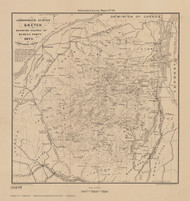 Adirondack Survey 1873 - Old Map Reprint