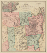 Adirondack Wilderness (Ely) 1879 - Old Map Reprint