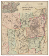 Adirondack Wilderness (Ely) 1880 - Old Map Reprint