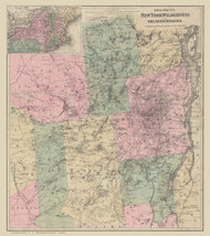 Adirondack Wilderness 1890 - Old Map Reprint