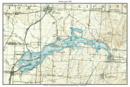 Buckeye Lake 1909 - Custom USGS Old Topo Map - Ohio