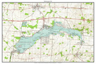 Buckeye Lake 1961 - Custom USGS Old Topo Map - Ohio